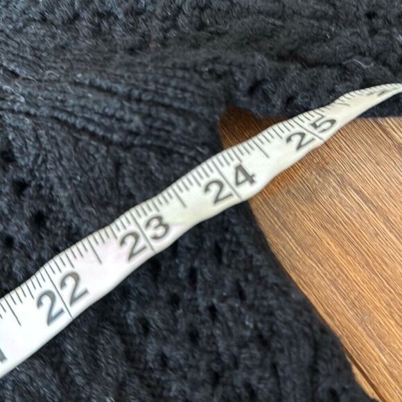 Rag & Bone 100% wool Divya cable crochet knit sweater large - Picture 9 of 13